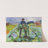 Man in the Cabbage Field (1916) by Edvard Munch
