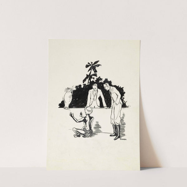 Man laat een kruik zweven by F. Ockerse