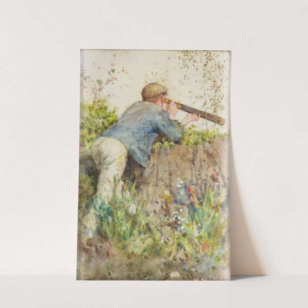 Man Looking Through A Telescope by Henry Scott Tuke