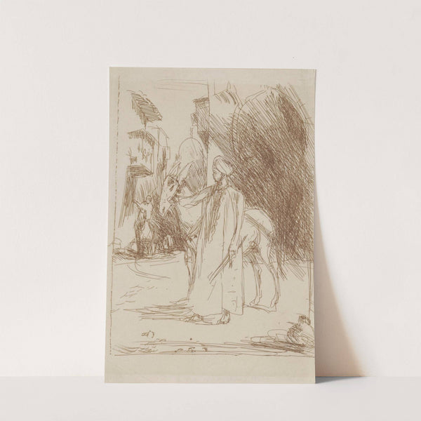 Man met ezel (1877 - 1932) by Marius Bauer