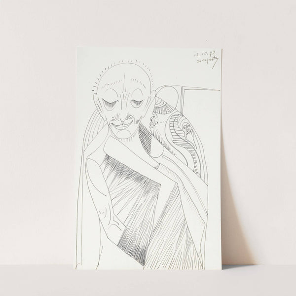 Man met gesloten ogen by Samuel Jessurun de Mesquita