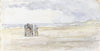 Man met paard en wagen op het strand (1834 - 1911)