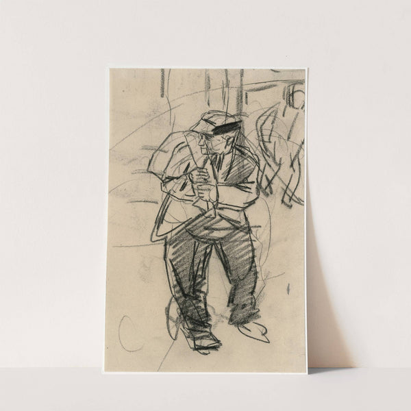 Man met zak over schouder (1898) by Isaac Israëls