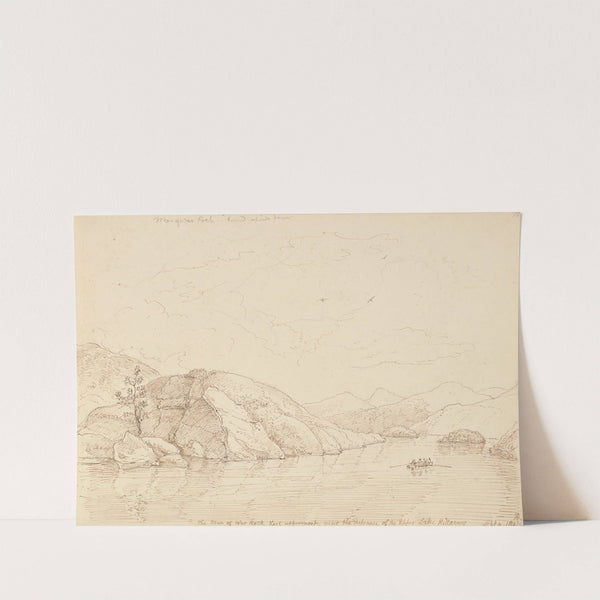 Man of War Rock, Upper Lake Killarney, 4 September 1841 (1841) by Thomas Hastings
