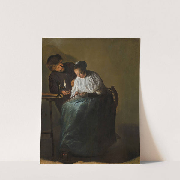 Man Offering Money to a Young Woman by Judith Leyster
