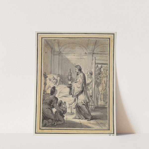Man on his Deathbed with Priest and Others by Godfried Maes
