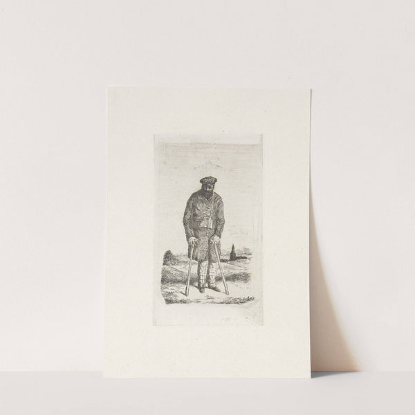 Man op krukken (1832 - 1897) by Alexander Ver Huell