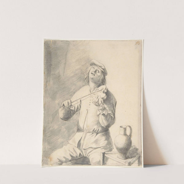 Man Playing The Violin by Hendrik Martensz. Sorgh