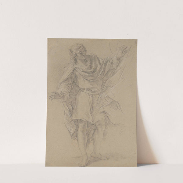 Man Pulling a Curtain Aside (18th century) by Etienne Parrocel