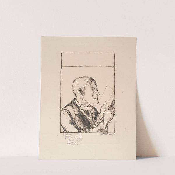 Man Reading I (Self-Portrait) (1912) by Max Beckmann