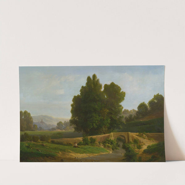 Man Resting In A Landscape by François Antoine Léon Fleury