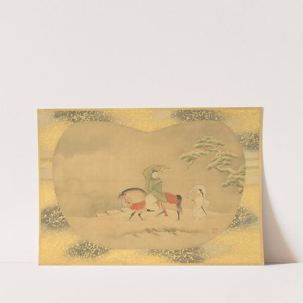 Man Riding Horse (18th century) by Kanō Tsunenobu