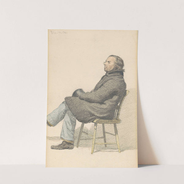 Man Seated in Hitchcock Chair by Sanford Robinson Gifford