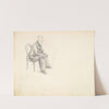 Man Seated on a Chair (ca. 1855) by Frederic Leighton