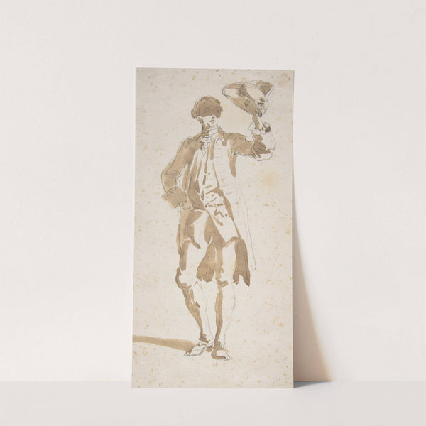 Man Shading His Face with a Tricorne by Giovanni Paolo Panini