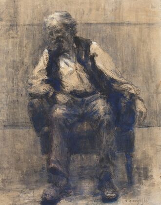 Man sitting on a chair (1881)