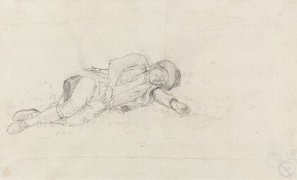 Man Sleeping Outdoors