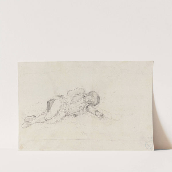 Man Sleeping Outdoors by John Glover