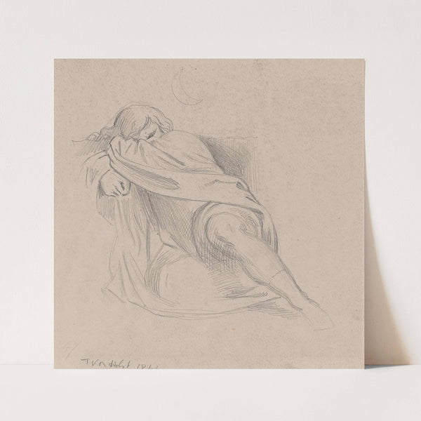 Man Sleeping (1844) by Theodor von Holst