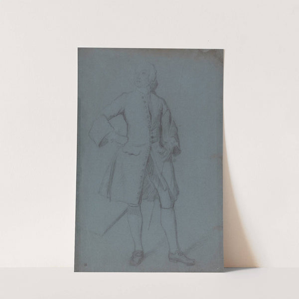 Man Standing Holding a Staff in His Left Hand, Full Length by Allan Ramsay