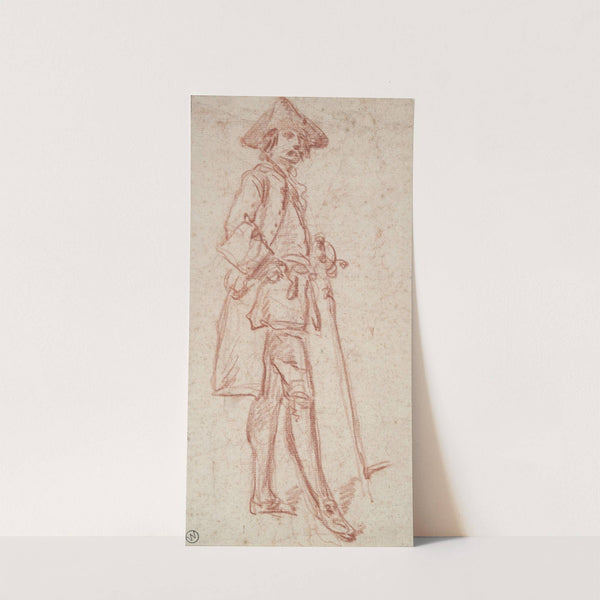 Man Standing, Holding a Sword by Charles Parrocel