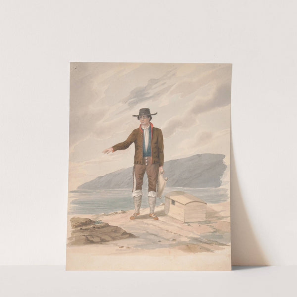 Man standing on seashore - Hierro by Alfred Diston