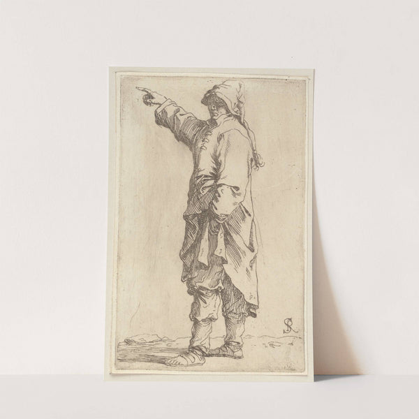 Man Standing, with Arm Raised, Pointing Toward the Left (1656 - 1657) by Salvator Rosa