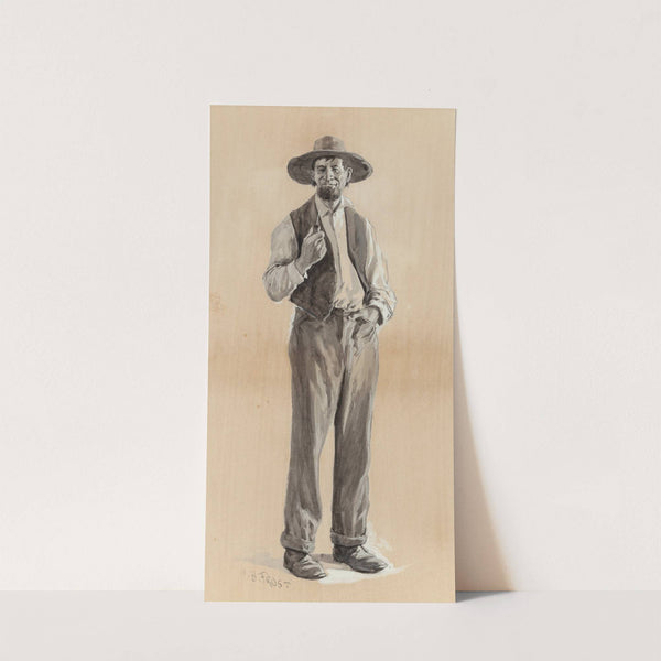Man Standing with Pipe by Arthur Burdett Frost