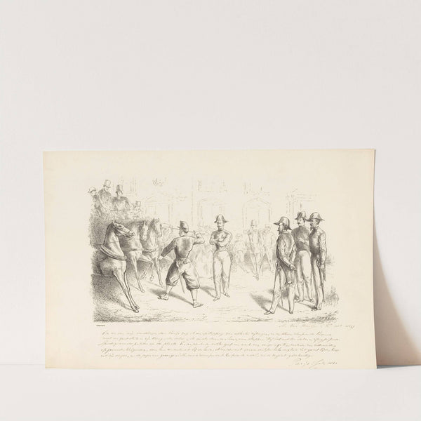 Man veroorzaakt opstopping te Parijs (1864) by Alexander Ver Huell