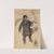 Man Walking in the Snow Carrying a Covered Basket, Accompanied by a Small Terrier (1890–1911) by Edwin Austin Abbey