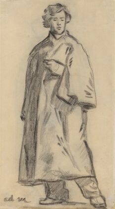 Man Wearing a Cloak (recto)