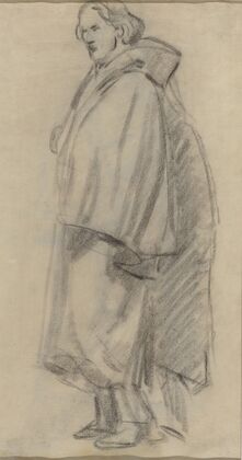 Man Wearing a Cloak (verso) — size preview