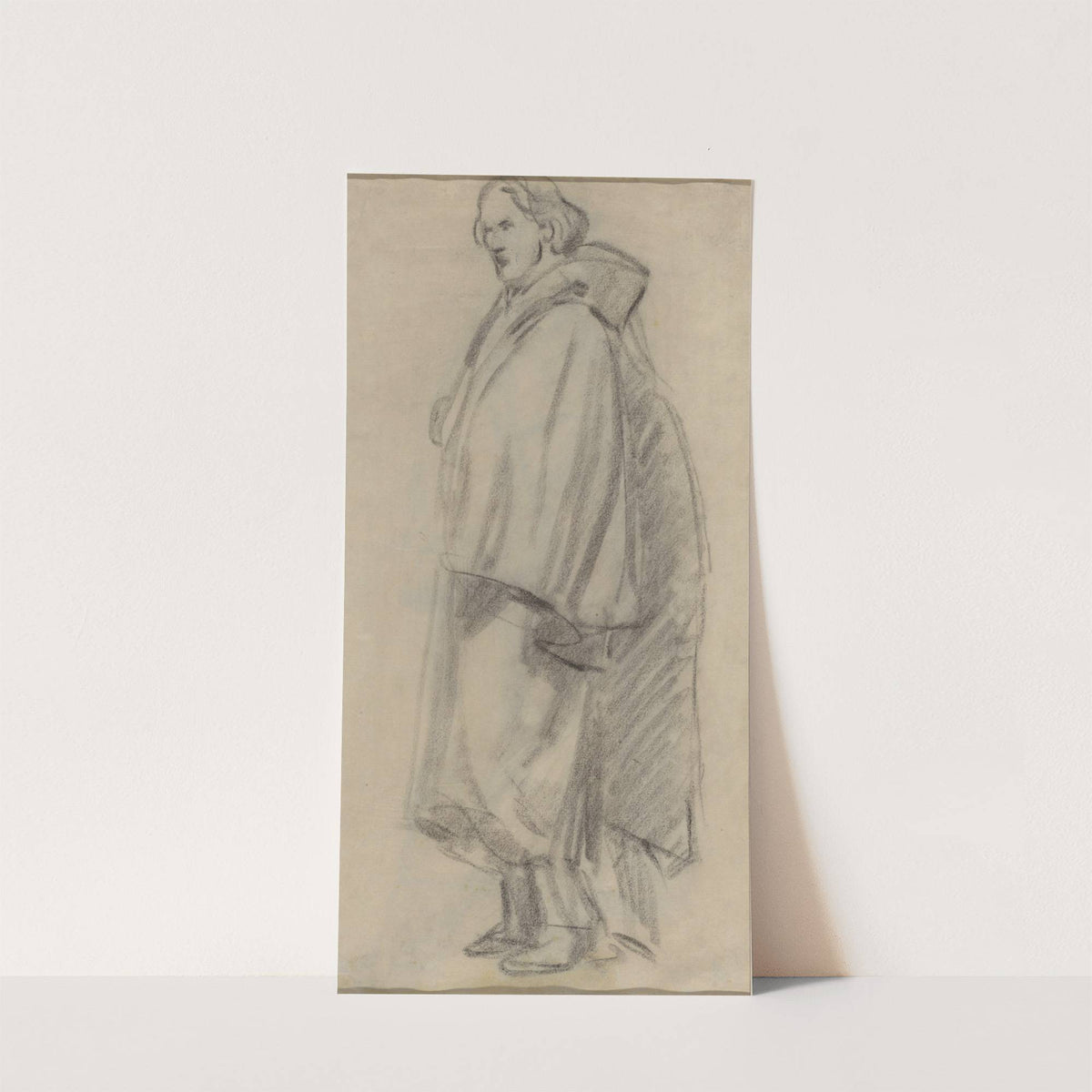 Man Wearing a Cloak (verso) (1852-1858) by Édouard Manet