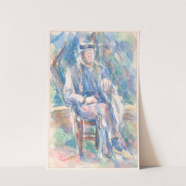 Man Wearing a Straw Hat (1905-06) by Paul Cézanne