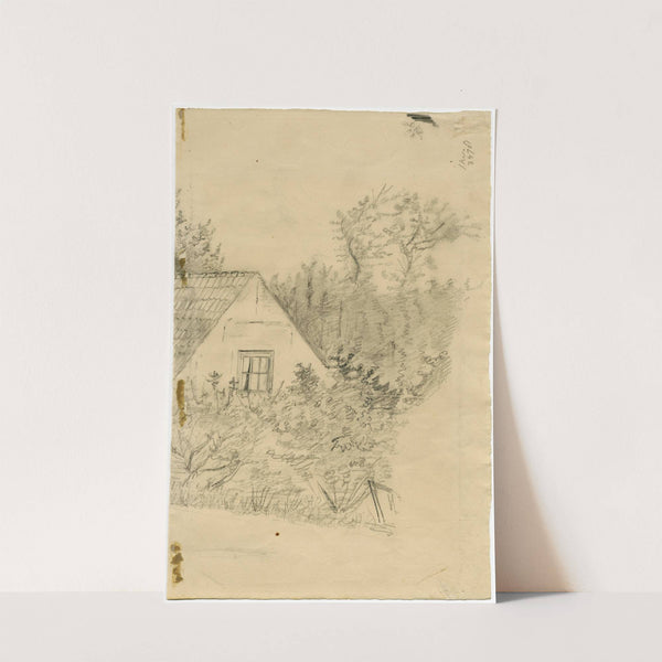 Man with a pipe sitting at a table, study of a hand, smoking man and a jar by Floris Verster