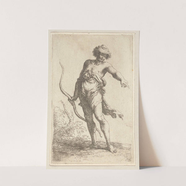 Man with Bow, Pointing to the Right by Salvator Rosa