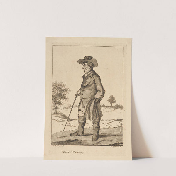 Man with cane (1773) by Henry William Bunbury