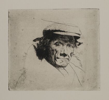Man with Cap and Fur Collar