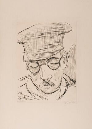 Man with Cap and Glasses (1919)
