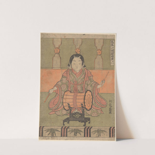 Man with Drum by Koryûsai Isoda