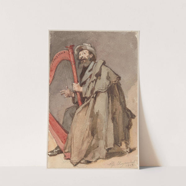 Man with Harp (1868) by Alfred Cluysenaar