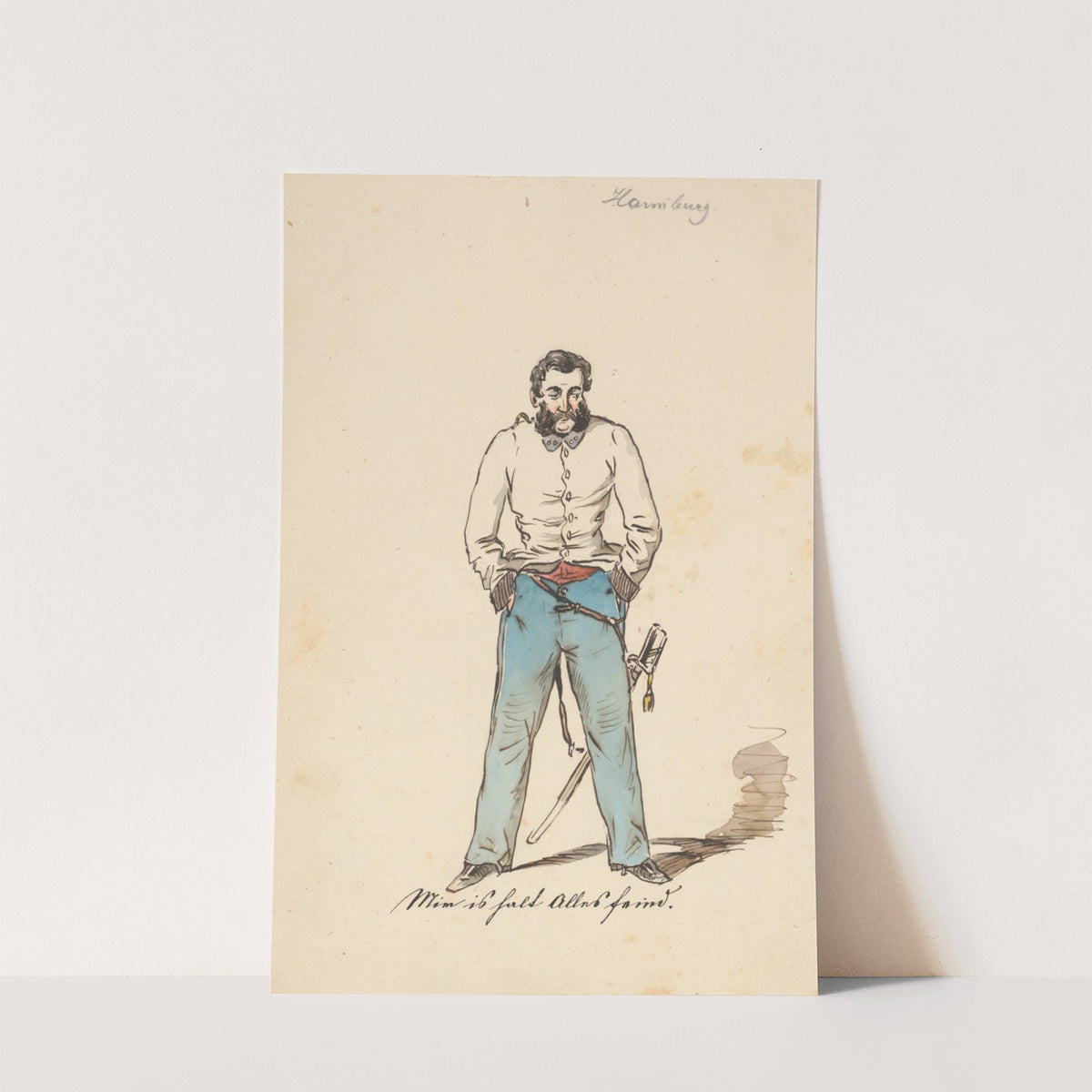 Man with his Hands in the Pockets (between 1850 and 1855) by Friedrich Carl von Scheidlin
