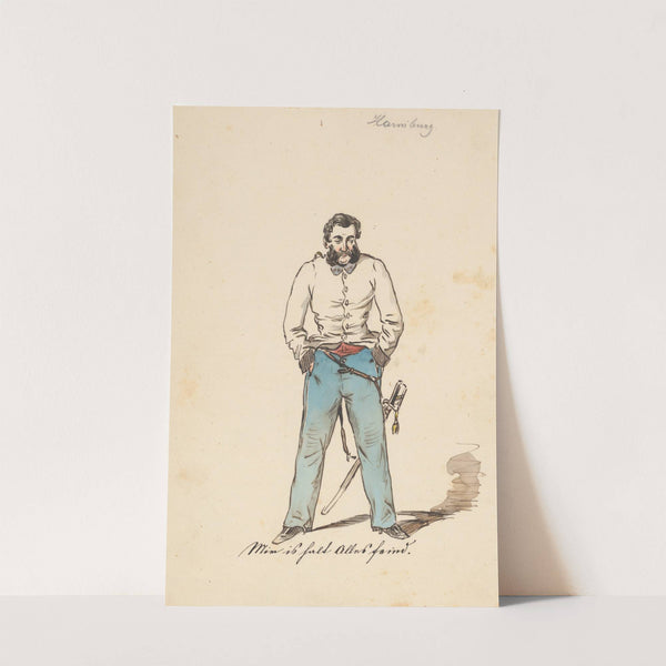 Man with his Hands in the Pockets (between 1850 and 1855) by Friedrich Carl von Scheidlin