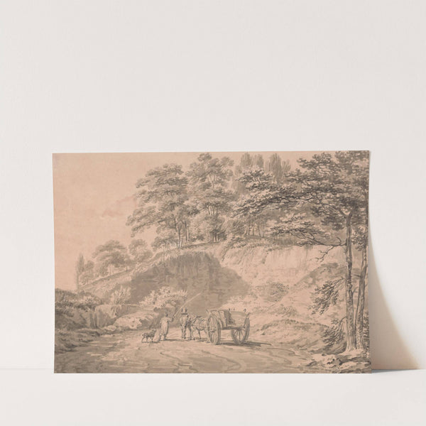 Man with Horse and Cart Entering a Quarry by Joseph Mallord William Turner