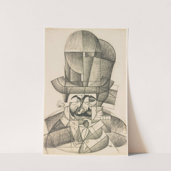 Man with Opera Hat by Juan Gris