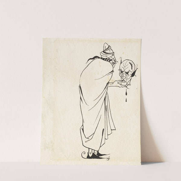 Man with Skull (1892-98) by Aubrey Vincent Beardsley