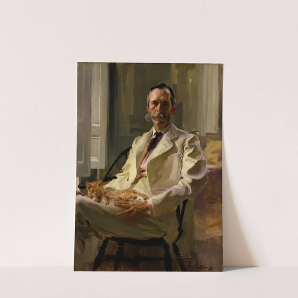 Man with the Cat (Henry Sturgis Drinker) by Cecilia Beaux
