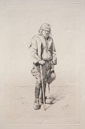 Man with Walking Stick