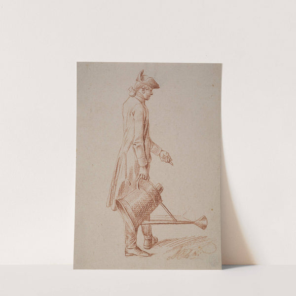 Man with watering can by Daniel Nikolaus Chodowiecki