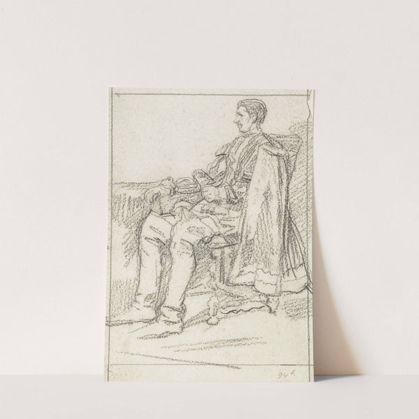 Man zittend in een stoel by Jan Veth